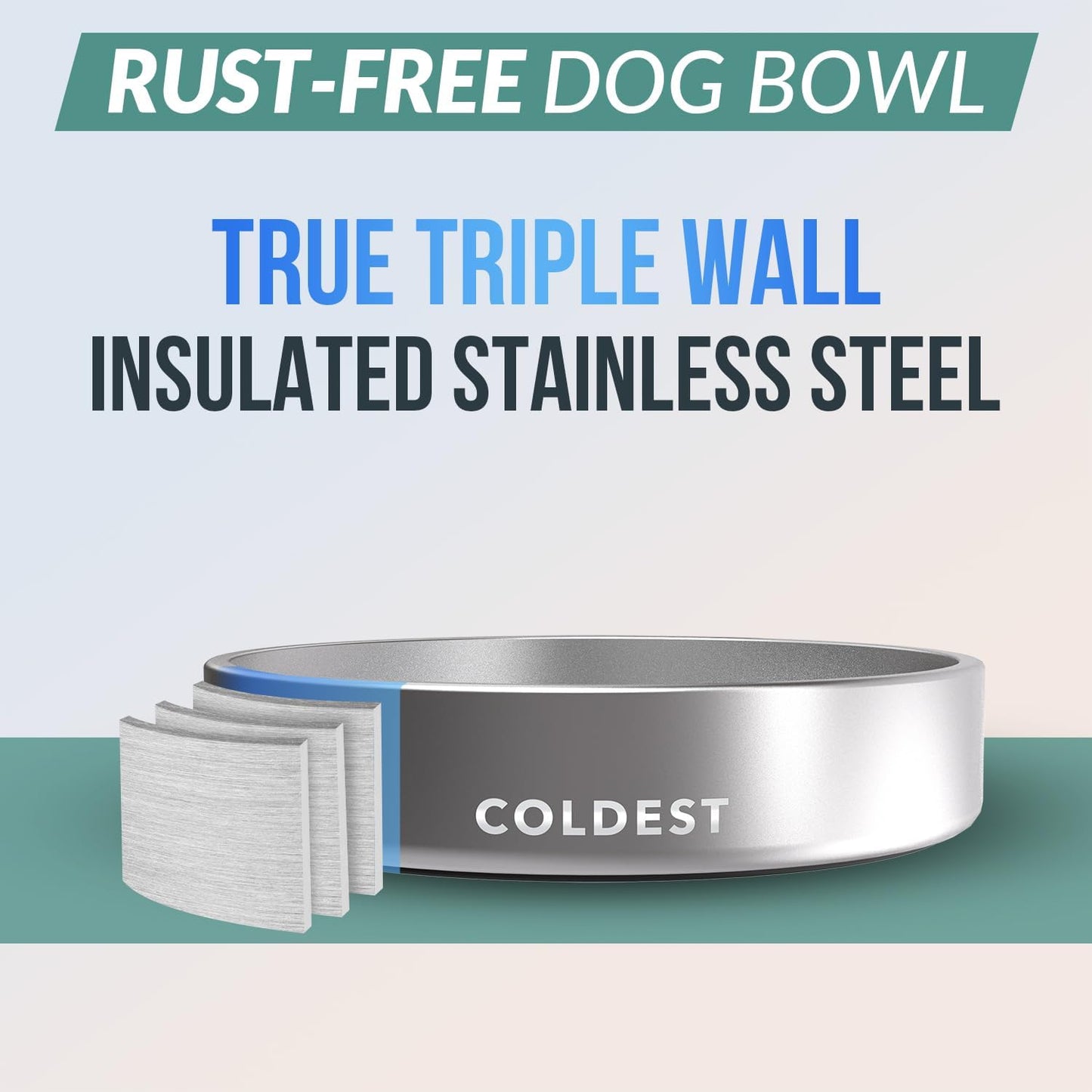 Stainless Steel Dog Bowl – Anti-Slip, Spill-Proof & Heavy Duty (21oz)