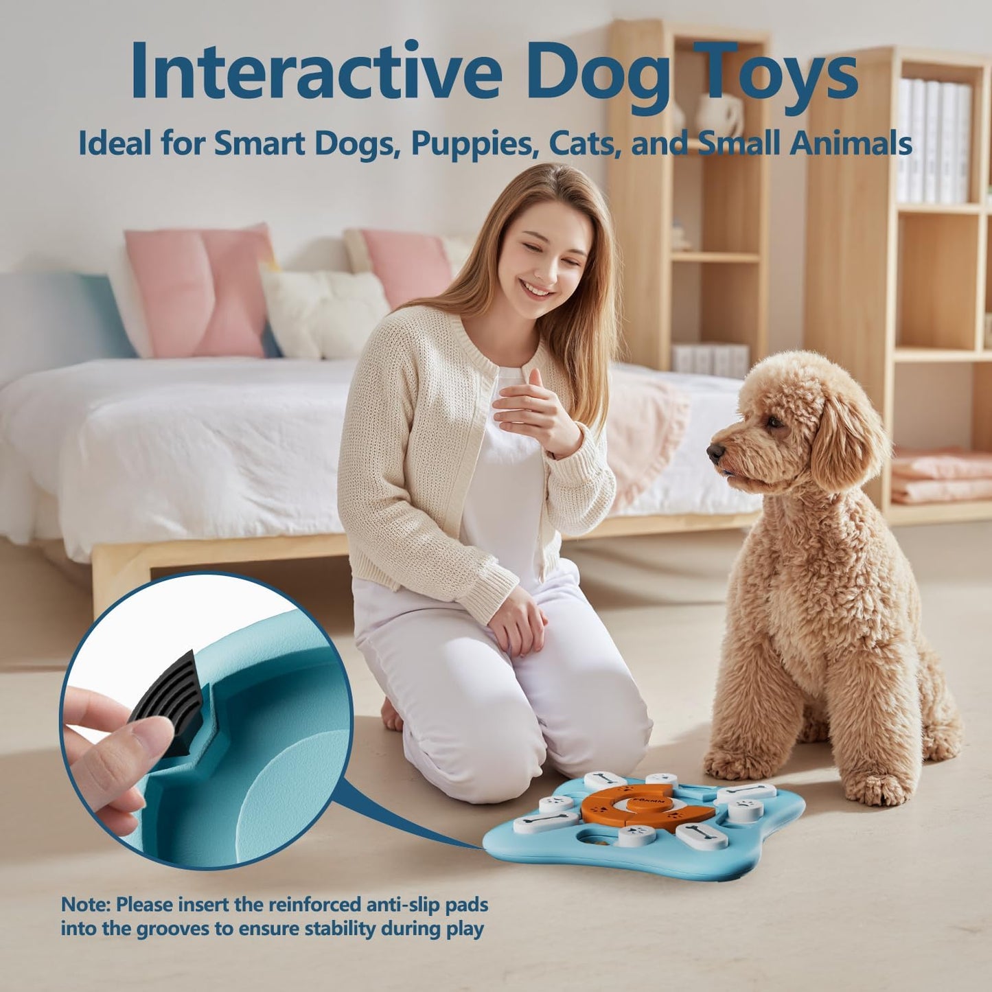 Smart Dog Puzzle Feeder Toy – Interactive IQ Training & Slow Feeding Game for Small & Large Dogs