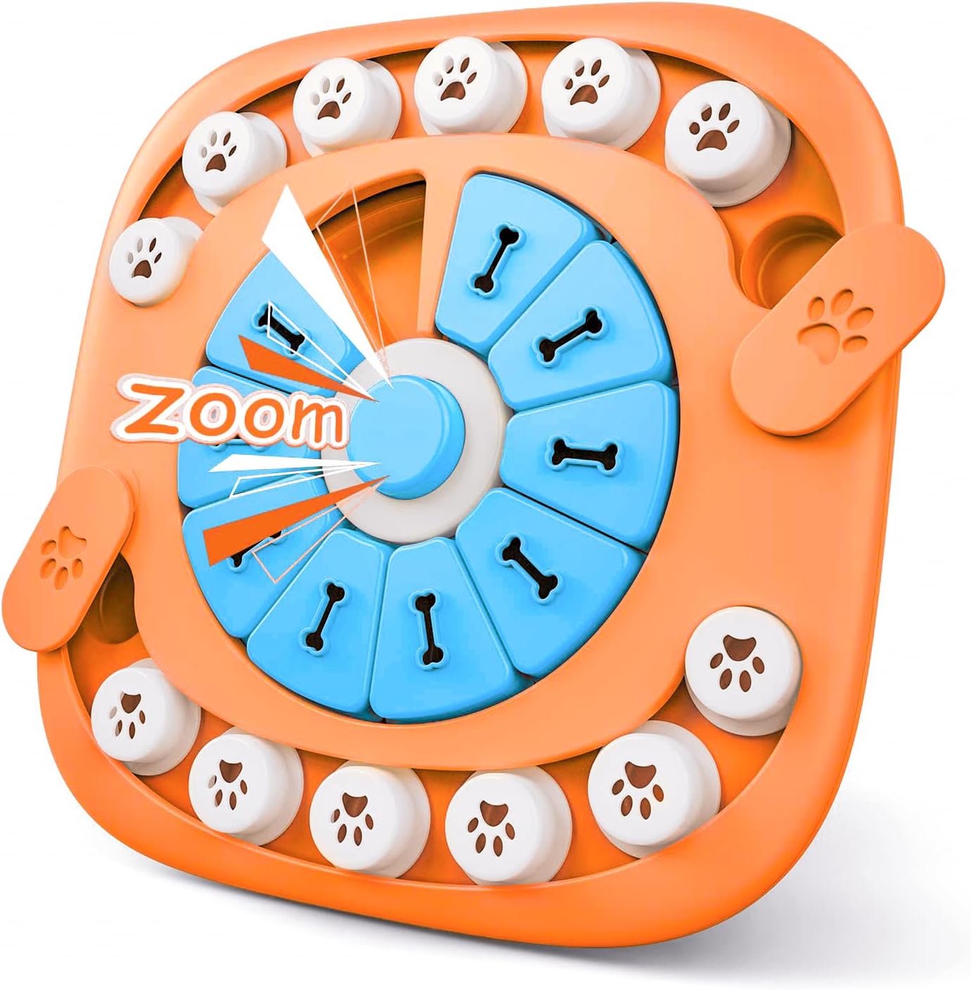 Dog Puzzle Toys,Interactive Treat Puzzle Dog Toy for IQ Training & Mental Stimulating,Treat Puzzle Dispensing with Squeaky Design for Large Medium Small Smart Dogs