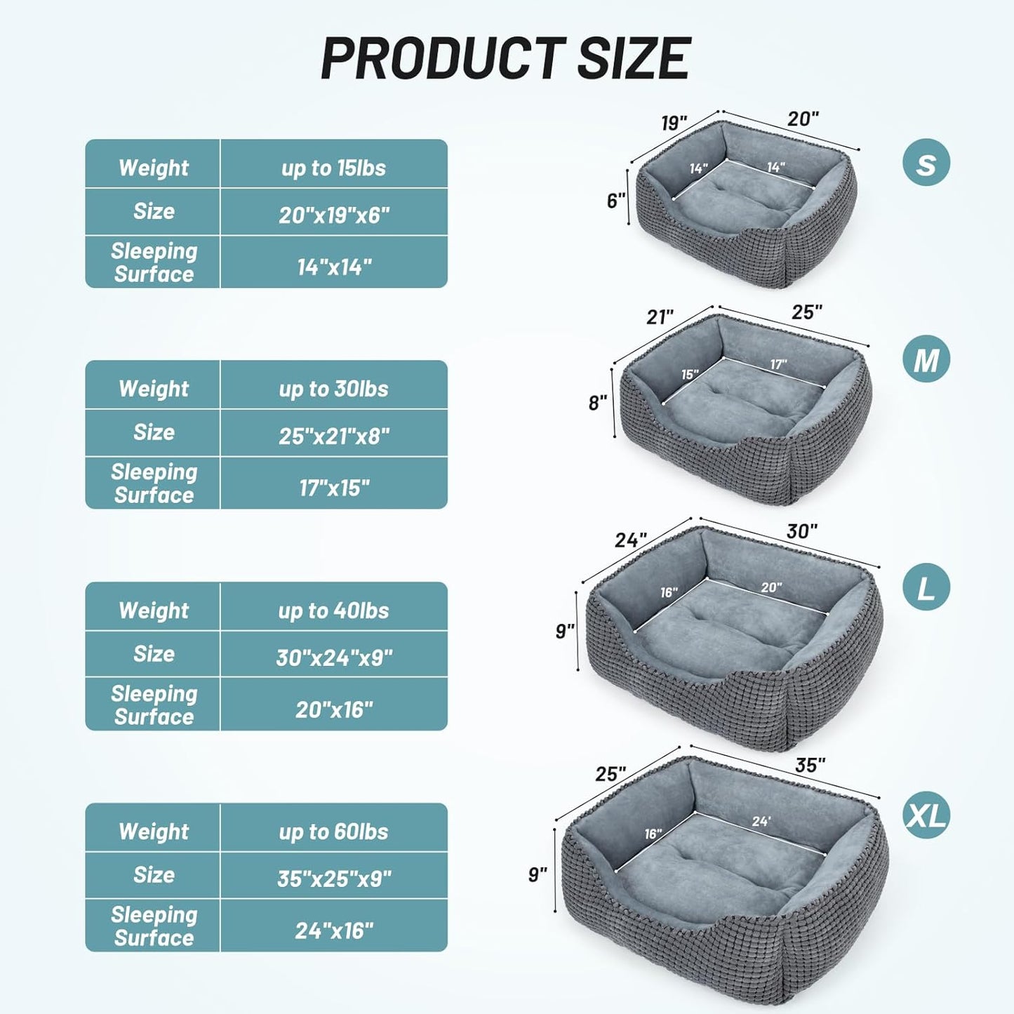 Washable Pet Bed for Dogs & Cats – Soft, Anti-Slip, Orthopedic Design