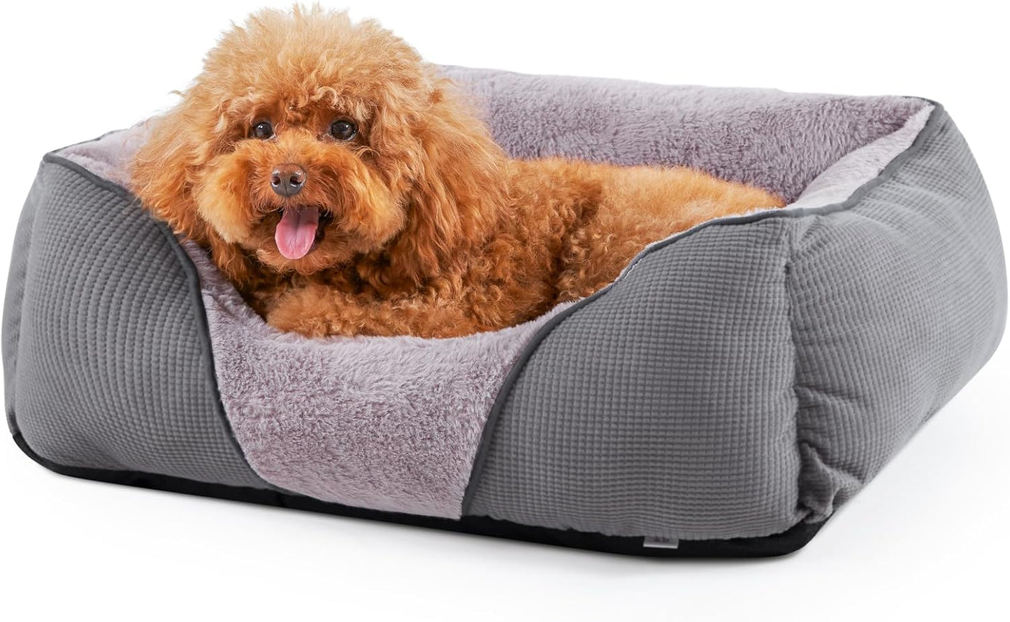 Dog Beds for Small Dogs, Cat Beds for Indoor Cats Washable, Calming Pet Small Size Dog, Soft Rectangle Pet Beds Sofa Cuddler, Orthopedic Cozy Puppy Beds, Anti-Slip Bottom