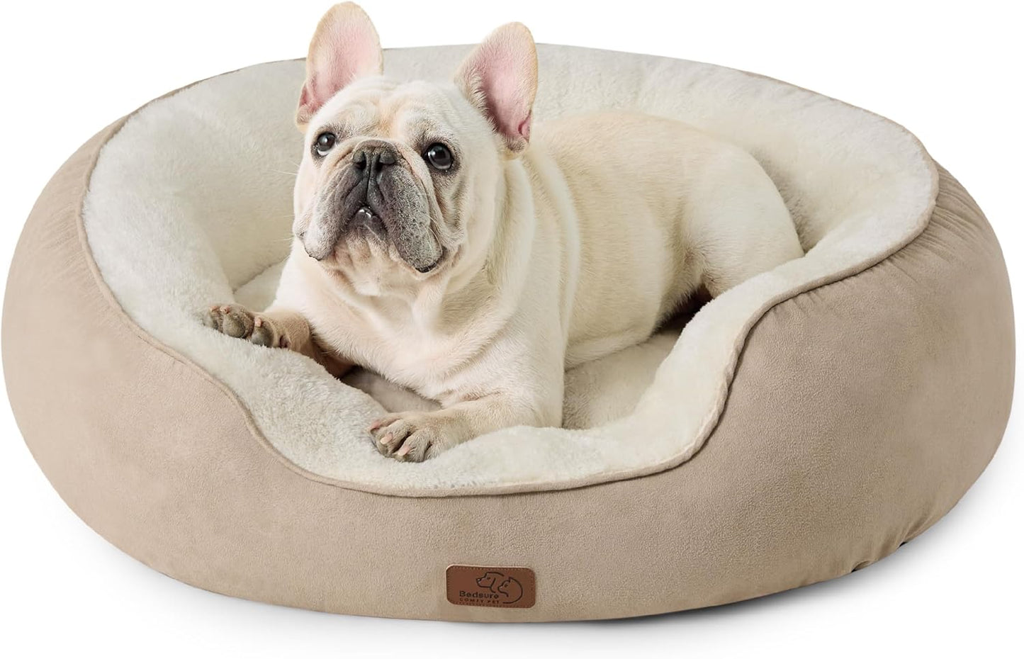 Cat Beds and for Small Dogs - round Cat Beds for Indoor Cats, Washable Pet Bed for Puppy and Kitten with Slip-Resistant Bottom