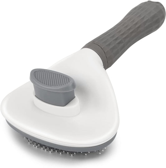 Self-Cleaning Pet Brush – Grooms, Desheds & Massages | Ideal for Dogs & Cats with Long or Short Hair