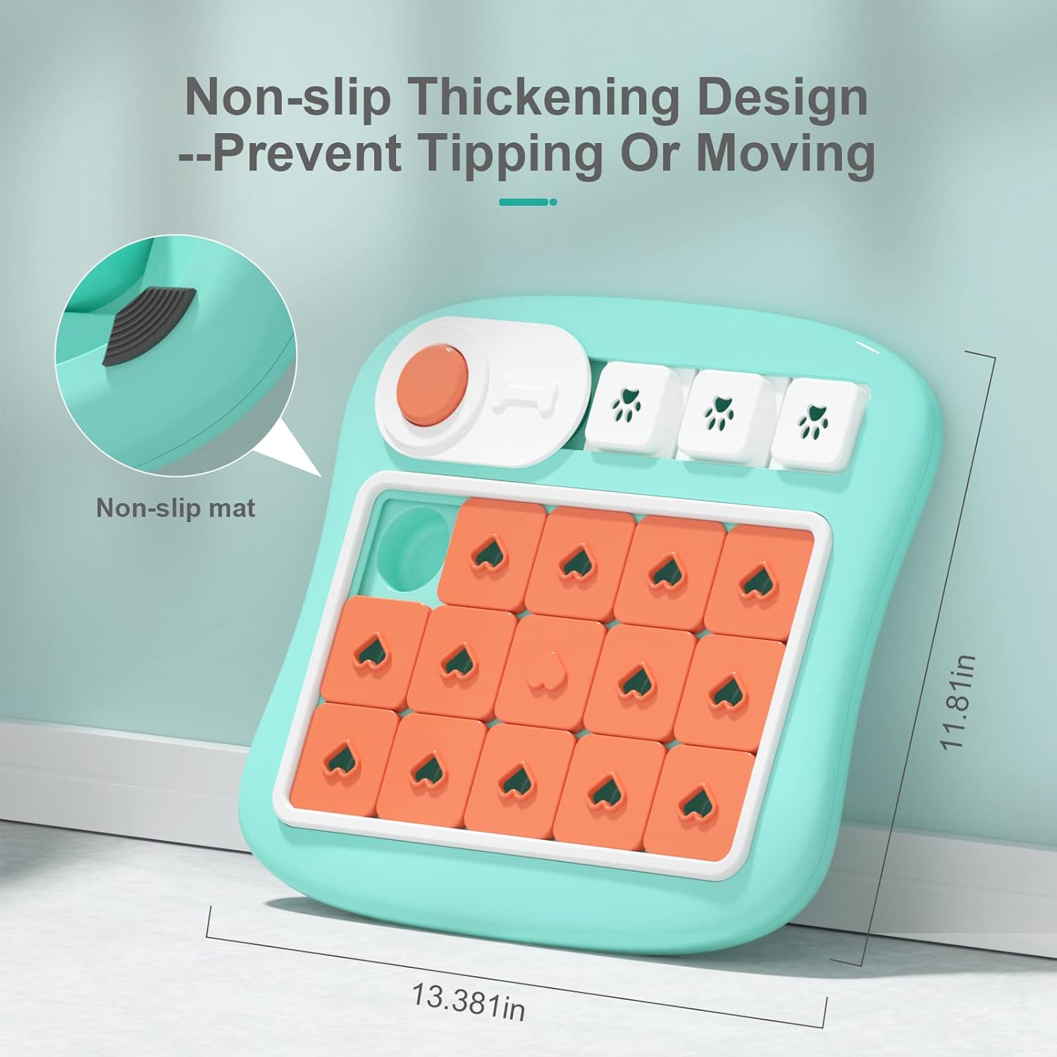 Dog Puzzle Toys,Interactive Treat Puzzle Dog Toy for IQ Training & Mental Stimulating,Treat Puzzle Dispensing with Squeaky