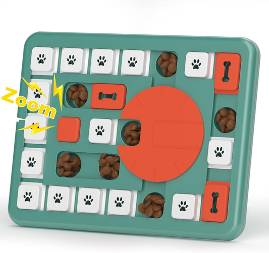 Dog Puzzle Toys,Interactive Treat Puzzle Dog Toy for IQ Training & Mental Stimulating,Treat Puzzle Dispensing with Squeaky Design