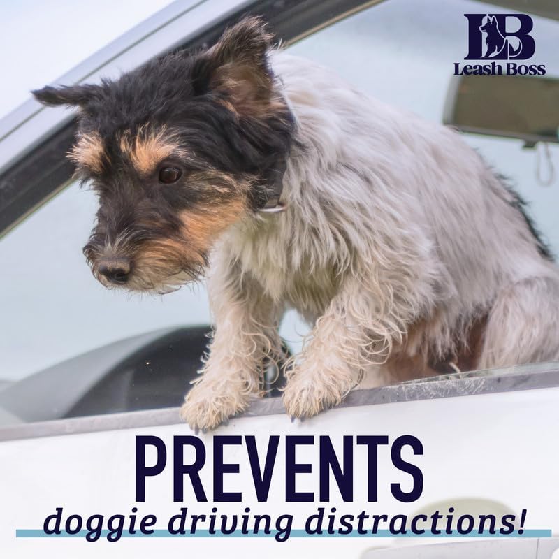 Heavy Duty Dog Seat Belt – No-Chew Steel Restraint for Car Safety (26 In)