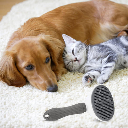 Self-Cleaning Pet Brush – Grooms, Desheds & Massages | Ideal for Dogs & Cats with Long or Short Hair