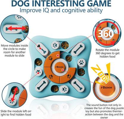 Smart Dog Puzzle Feeder Toy – Interactive IQ Training & Slow Feeding Game for Small & Large Dogs