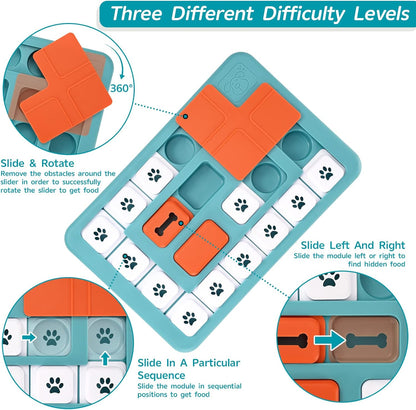 Dog Puzzle Toys - Interactive IQ Training & Mental Stimulating Toys for Large, Medium & Small Dogs
