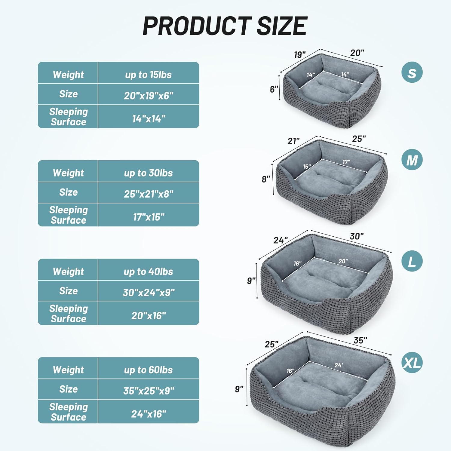 Washable Pet Bed for Dogs & Cats – Soft, Anti-Slip, Orthopedic Design