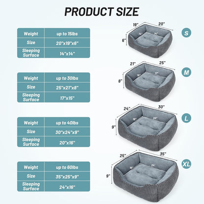 Washable Pet Bed for Dogs & Cats – Soft, Anti-Slip, Orthopedic Design