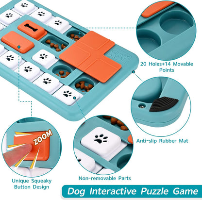 Dog Puzzle Toys - Interactive IQ Training & Mental Stimulating Toys for Large, Medium & Small Dogs