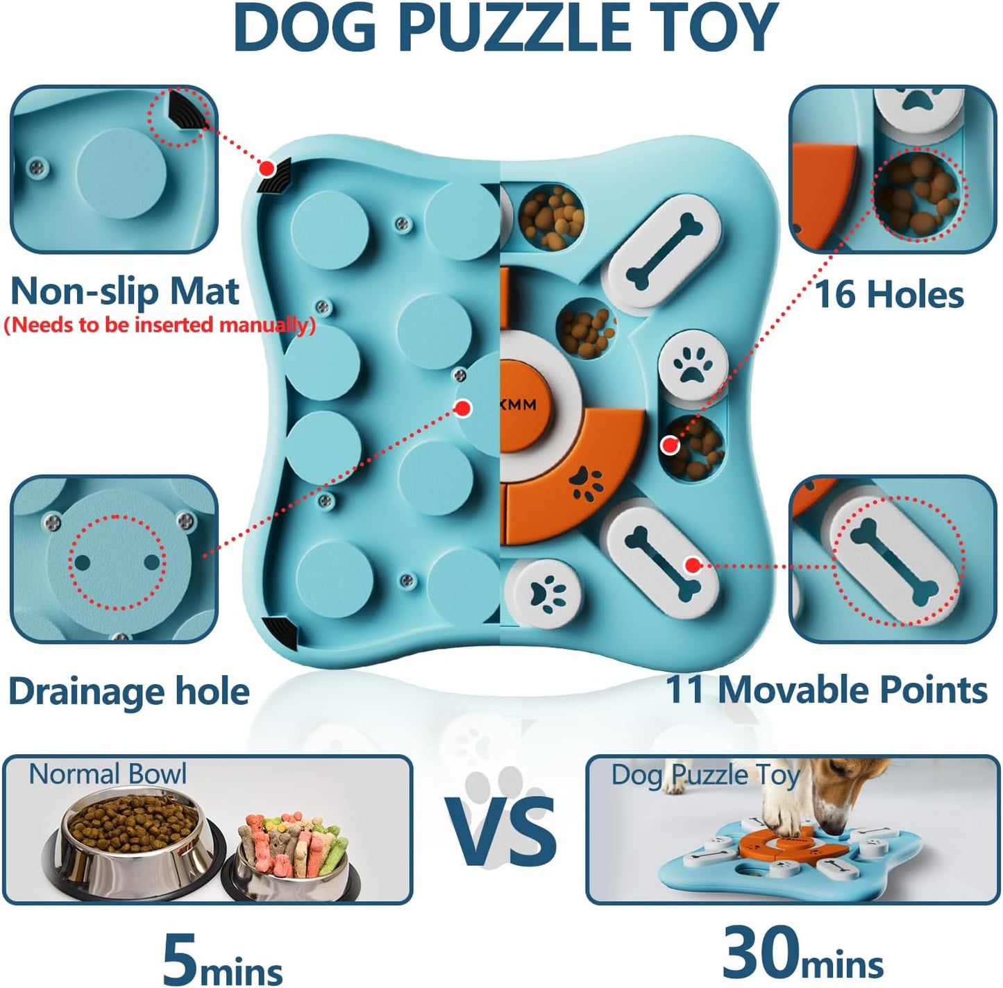 Smart Dog Puzzle Feeder Toy – Interactive IQ Training & Slow Feeding Game for Small & Large Dogs