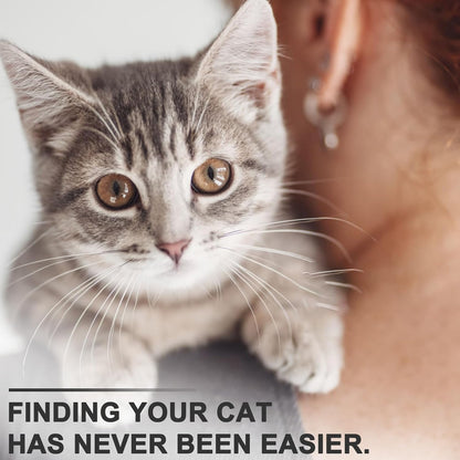 Reflective Airtag Cat Collar with GPS, Bell & Safety Elastic Band – Adjustable Tracker Collar for Cats, Kittens & Puppies