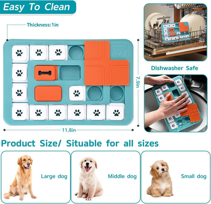 Dog Puzzle Toys - Interactive IQ Training & Mental Stimulating Toys for Large, Medium & Small Dogs
