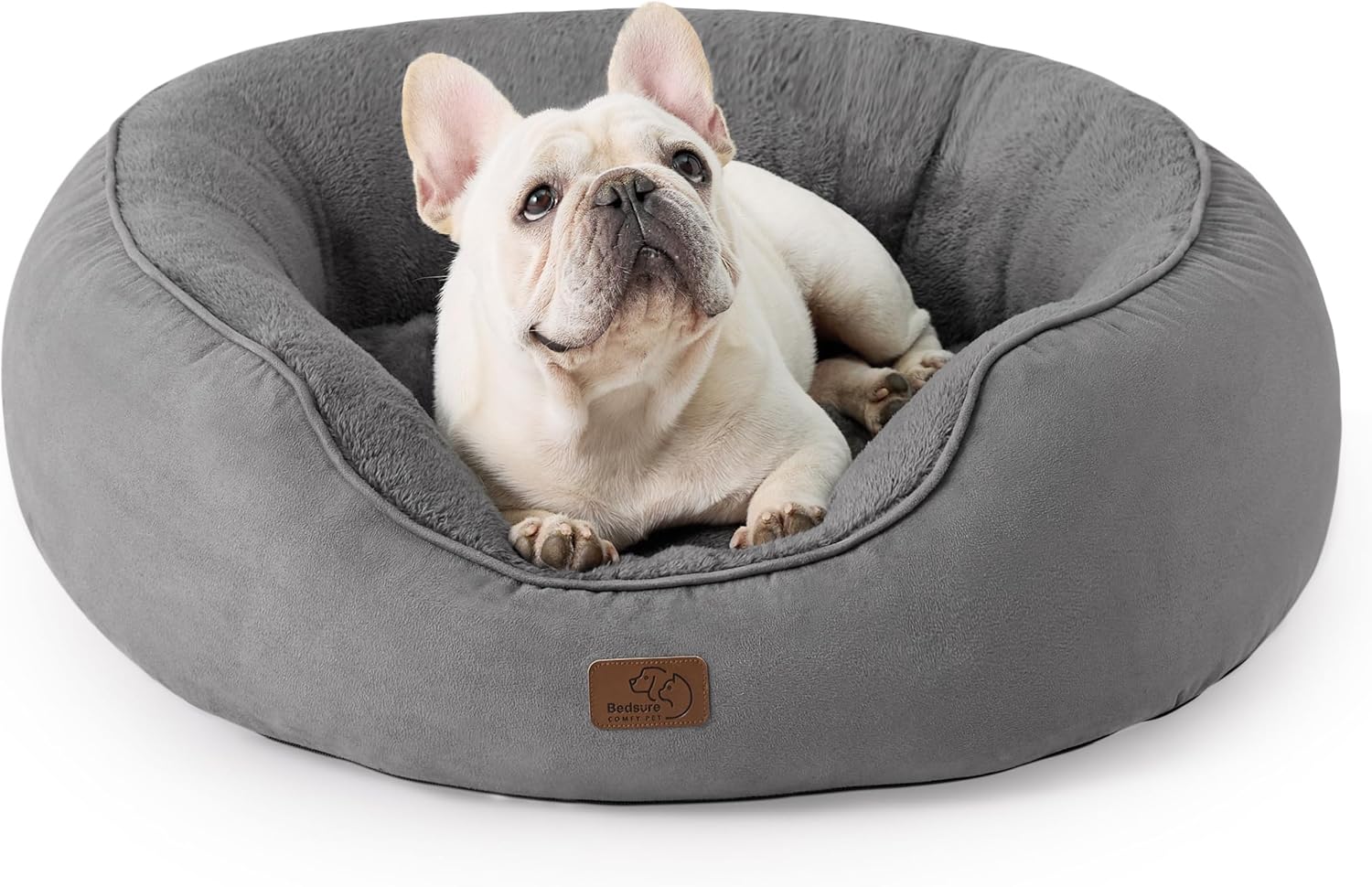 Cat Beds and for Small Dogs - round Cat Beds for Indoor Cats, Washable Pet Bed for Puppy and Kitten with Slip-Resistant Bottom