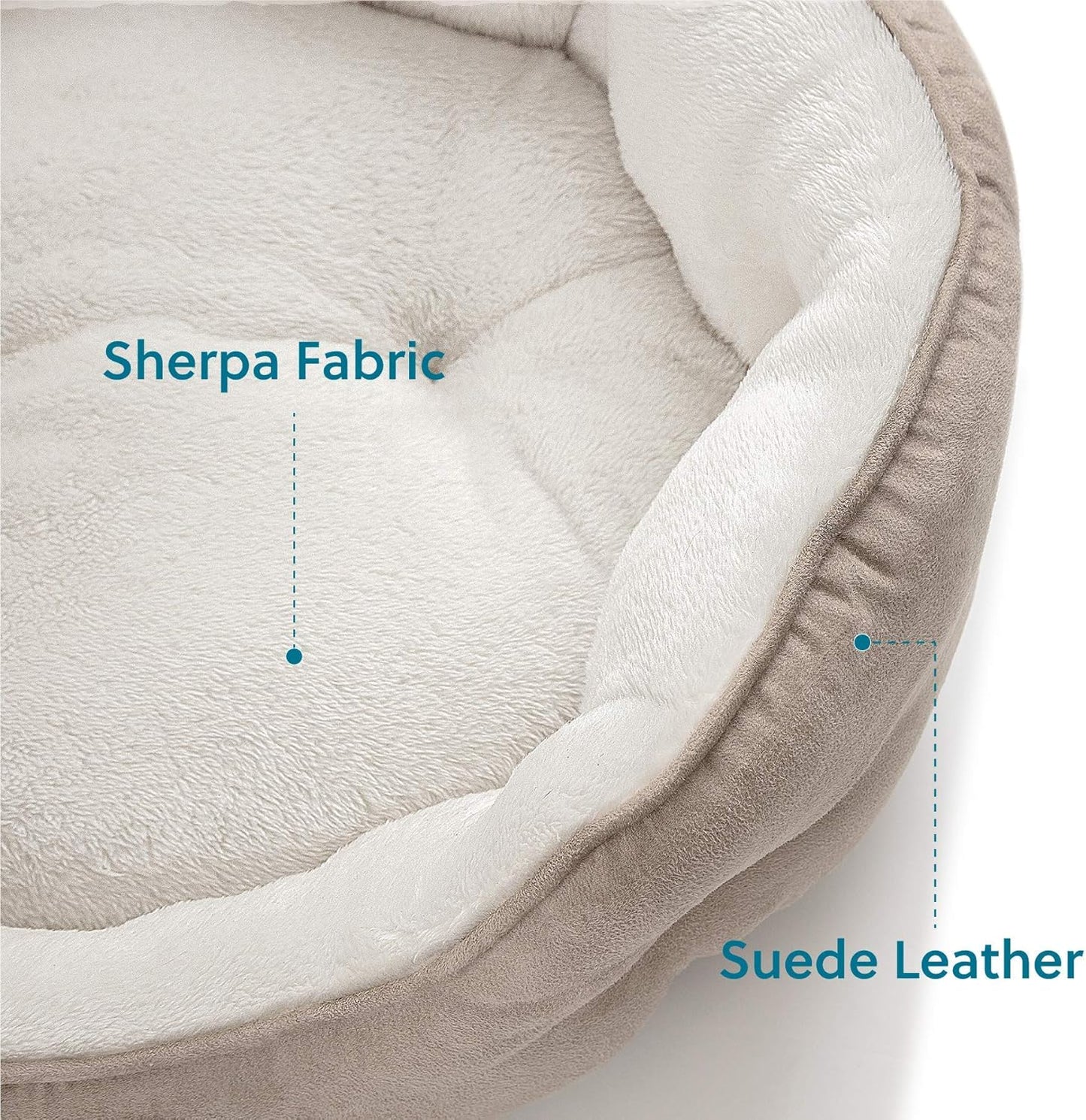 Cat Beds and for Small Dogs - round Cat Beds for Indoor Cats, Washable Pet Bed for Puppy and Kitten with Slip-Resistant Bottom